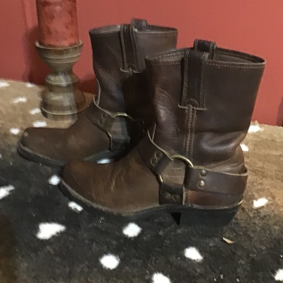 Frye square Toe Harness Boots - Picture 12 of 16